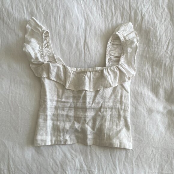 Reformation Linen Corset Top (sz 4) - Picture 2 of 9